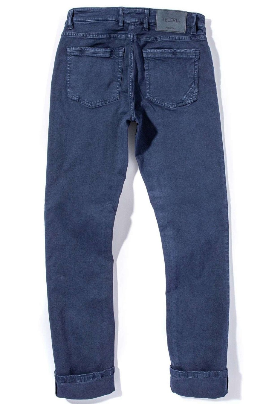 Pants & Denim * | Teleria Zed Ryland Rugged Soft Touch Cotton Jeans In Indaco