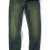 Pants & Denim * | Axels Premium Denim Waylon Over-Dyed Stretch Denim In Avocado