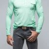 Polo Shirts * | Dune Cafe Paco Ls Polo Shirt In Light Mint