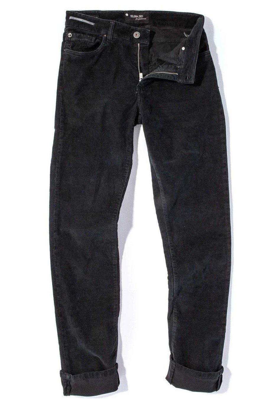 Pants & Denim * | Teleria Zed Payson Cord Pants In Nero