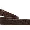 Accessories * | Chacon Chocolate Alligator Matte Strap