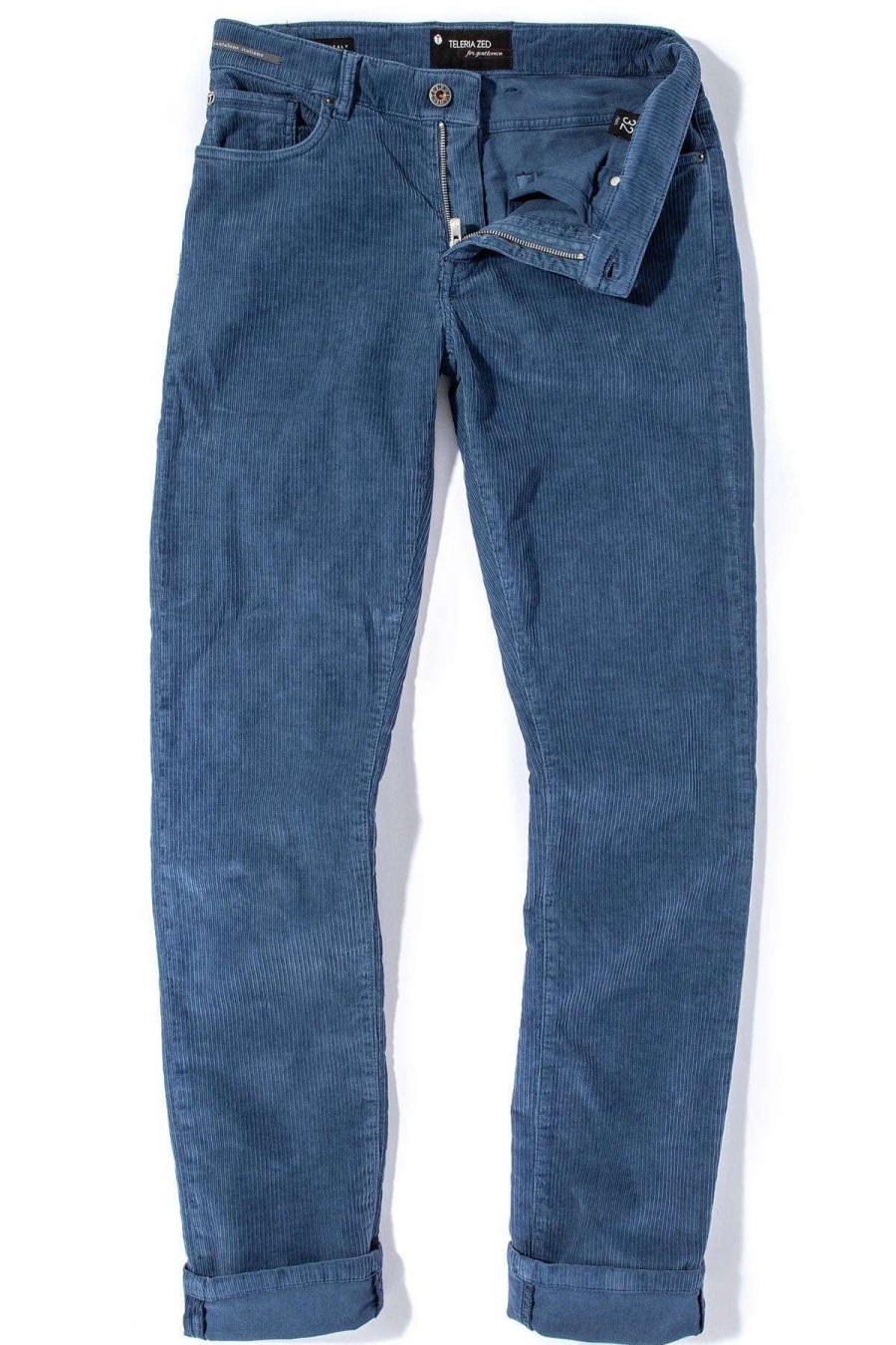 Pants & Denim * | Teleria Zed Payson Cords Pants In Indaco