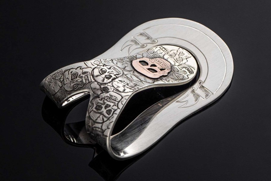 Accessories * | Comstock Heritage Skull Money Clip