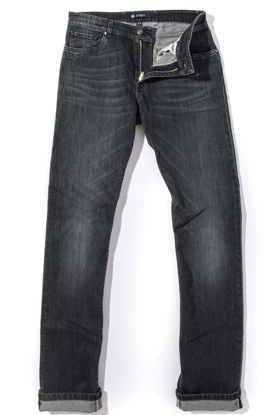 Pants & Denim * | Axels Premium Denim Axel'S Parker Jean In Dark Grey Anthracite