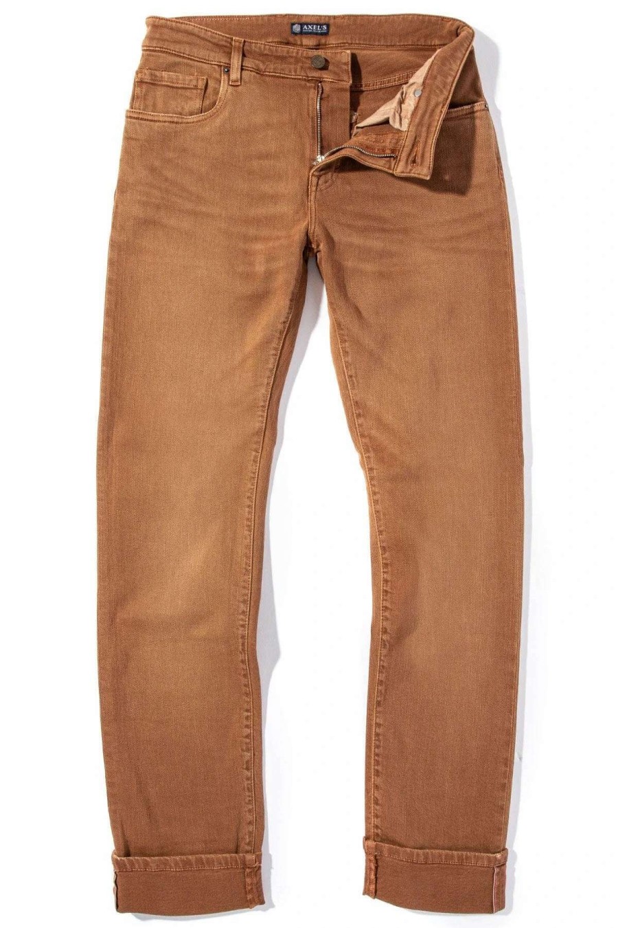 Pants & Denim * | Axels Premium Denim Tucson Selvedge Denim In Cognac Cognac Vintage I