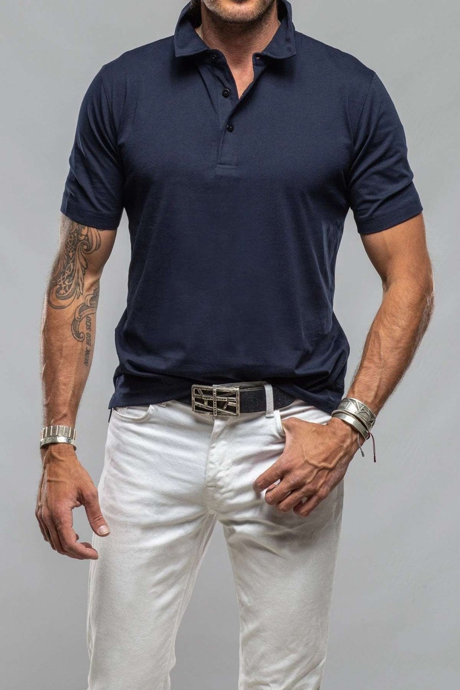 Polo Shirts * | Georg Roth Cruz Cotton Polo In True Navy