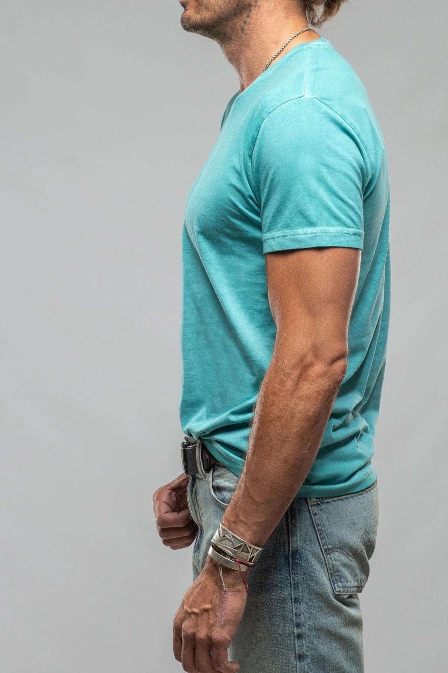 Cotton Tees * | Georg Roth Torre Cotton V Neck In Mint