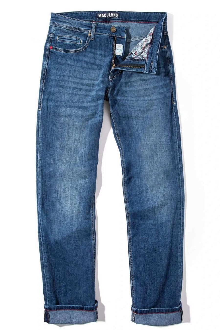 Pants & Denim * | Mac Jeans Mac Arne Jean In Dark Blue Authentic 3D Wash