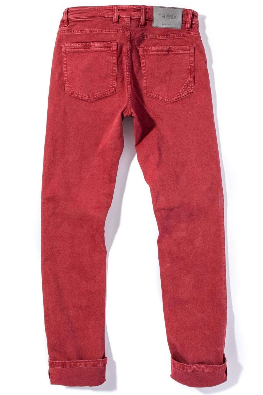 Pants & Denim * | Teleria Zed Ryland Rugged Soft Touch Cotton Jeans In Cherry