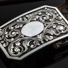 Accessories * | Comstock Heritage Trace Dress Buckle Silver