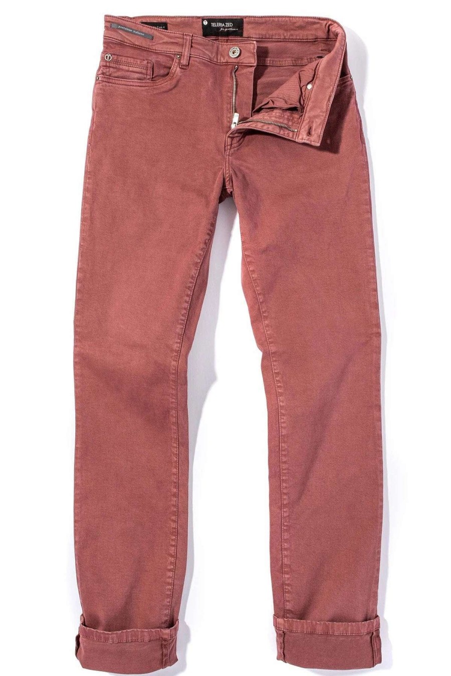 Pants & Denim * | Teleria Zed Ryland Rugged Soft Touch Cotton Jeans In Arancio