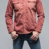 Snap Shirts * | Axels Premium Denim Ranger Denim Snap Shirt In Terracotta