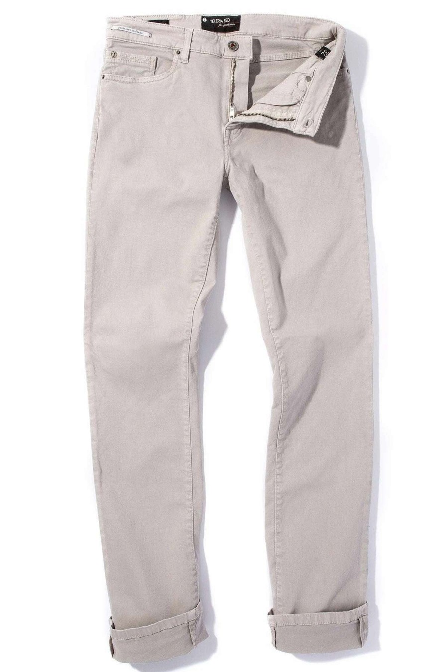 Pants & Denim * | Teleria Zed Ryland Rugged Soft Touch Cotton Jeans In Sasso