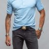 Polo Shirts * | Georg Roth Cruz Cotton Polo In Sky Blue