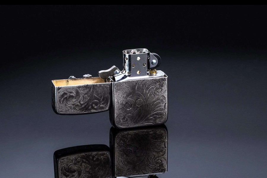 Accessories * | Comstock Heritage Rodeo Gal Zippo Ii Silver