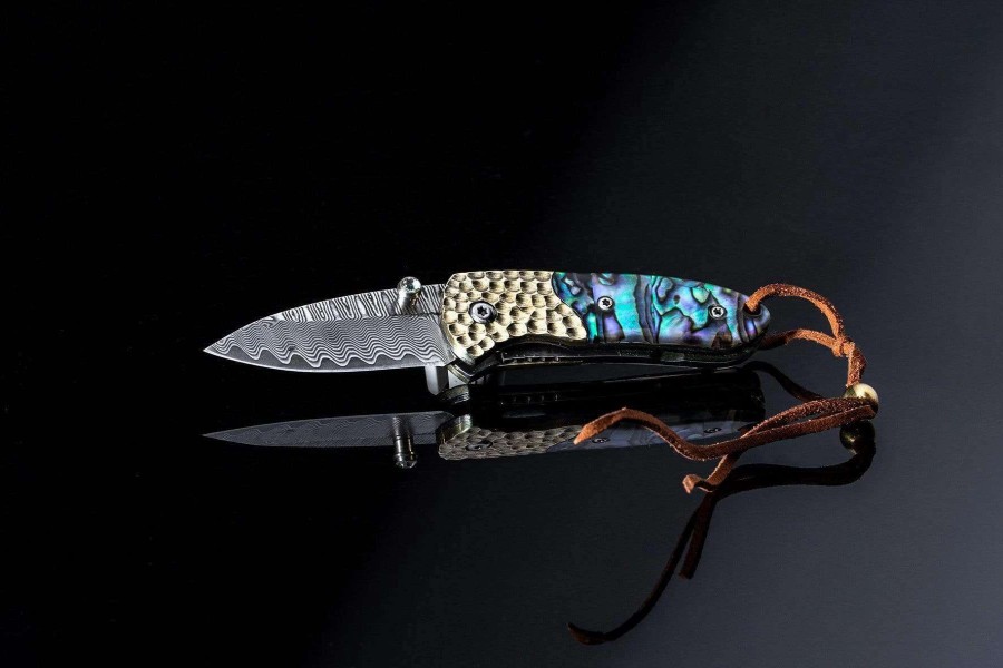 Accessories * | Jbknives Abalone Shell Folding 2 Blade