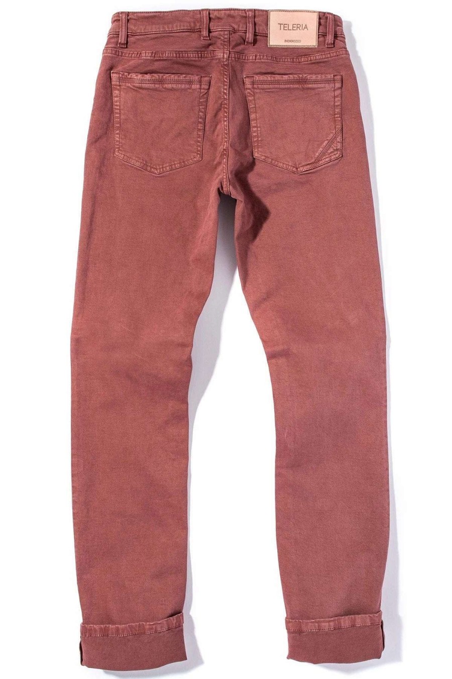 Pants & Denim * | Teleria Zed Ryland Rugged Soft Touch Cotton Jeans In Arancio