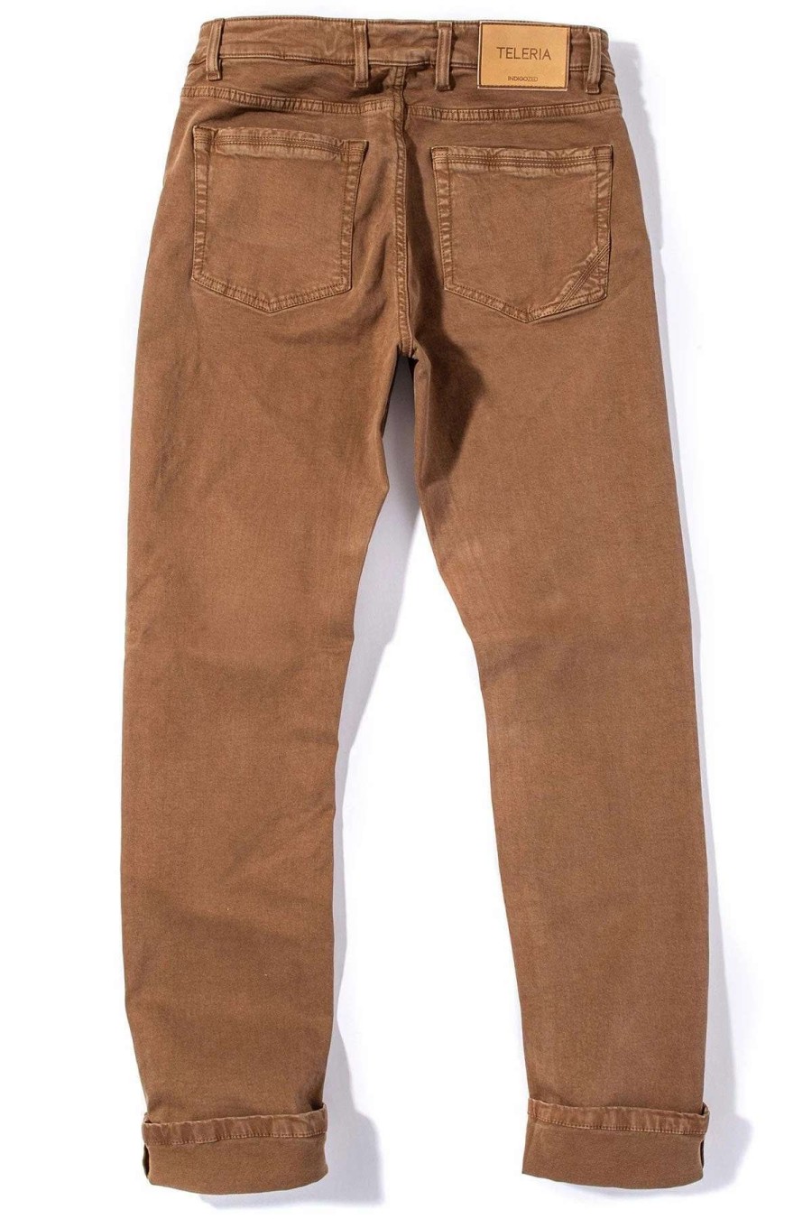 Pants & Denim * | Teleria Zed Ryland Rugged Soft Touch Cotton Jeans In Cammello