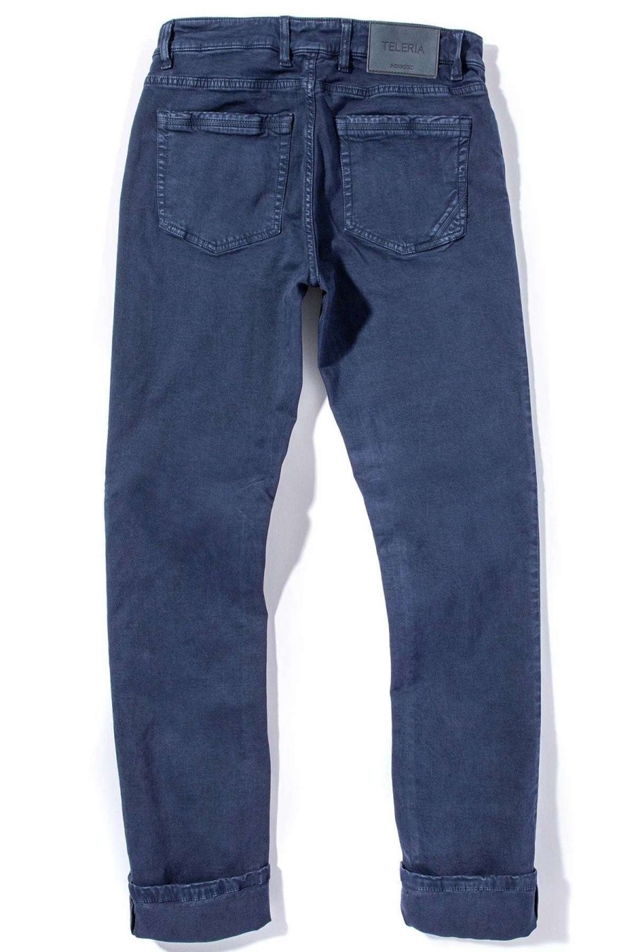 Pants & Denim * | Teleria Zed Ryland Rugged Soft Touch Cotton Jeans In Indaco