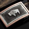 Accessories * | Comstock Heritage Ao Wyoming Trophy Buckle Silver/Gold