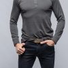 Cotton Tees * | Georg Roth Coronado Cotton Ls Henley In Grey